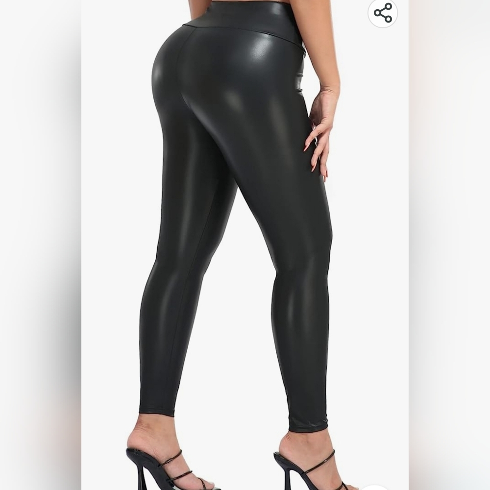 🖤Faux Leather High Waisted Butt Lifting Black Legging Pants🖤
